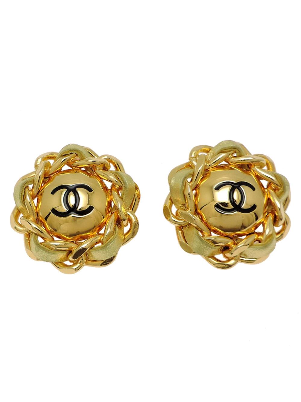 Chanel Cc Logo Clip-On Earrings Metal #347107C80B